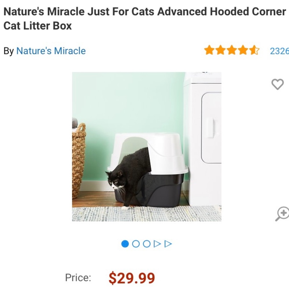 Corner Litter Box